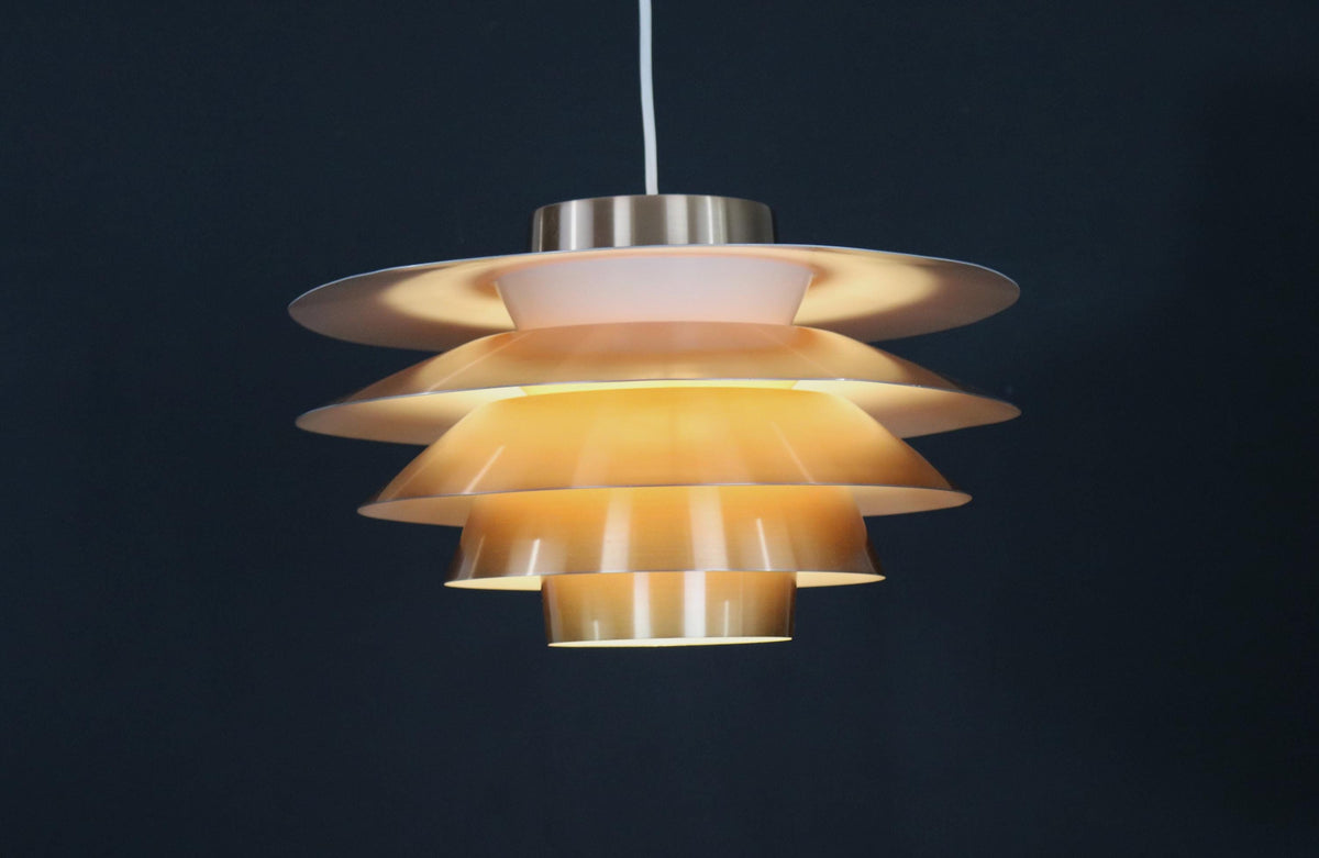 Sven Middelboe – Pendel i kobber og messing, Model Verona, Nordisk Solar fra 1980&#39;erne