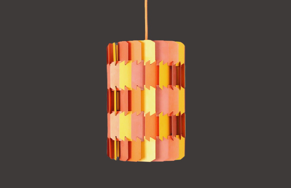 Louis Weisdorf – Pendel i orange og gul fra 1960&#39;erne