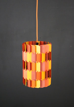 Louis Weisdorf - Pendant lamp in orange and yellow from the 1960s