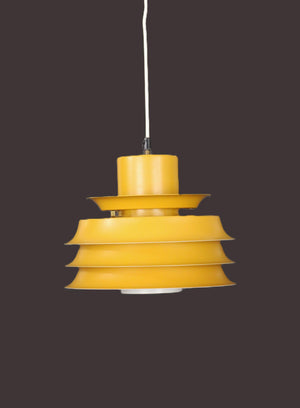 Danish lamp in beautiful dark yellow original color from the 1970s
