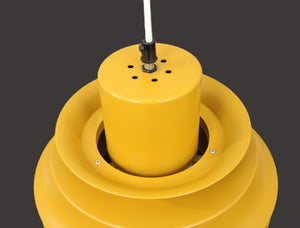 Danish lamp in beautiful dark yellow original color from the 1970s
