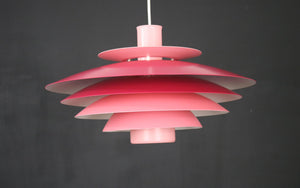 Form Light – Lyserød pendel, model 52610, 1970'erne