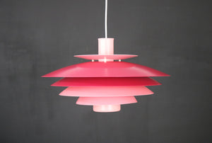 Form Light – Lyserød pendel, model 52610, 1970'erne