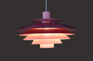 Form Light – Lyserød pendel, model 52610, 1970'erne