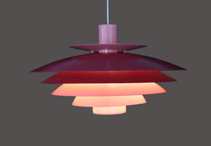 Form Light – Lyserød pendel, model 52610, 1970'erne