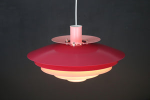 Form Light – Lyserød pendel, model 52610, 1970'erne