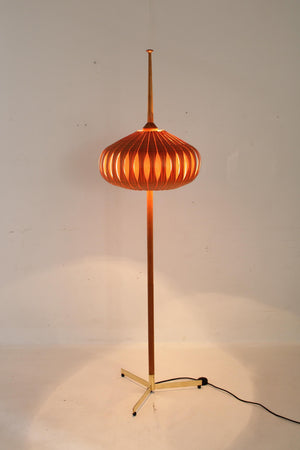 Wooden floor lamp