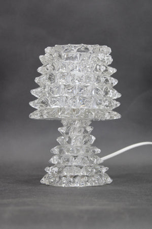 Italiensk glasbordlampe fra 1970’erne