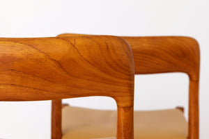Niels Otto Møller - 2 x teak chairs, model 75 from the 1950s
