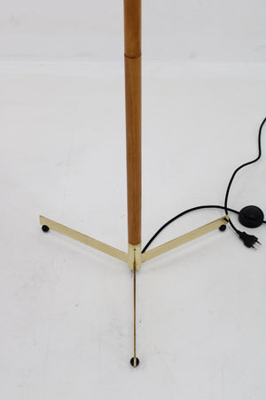 Wooden floor lamp