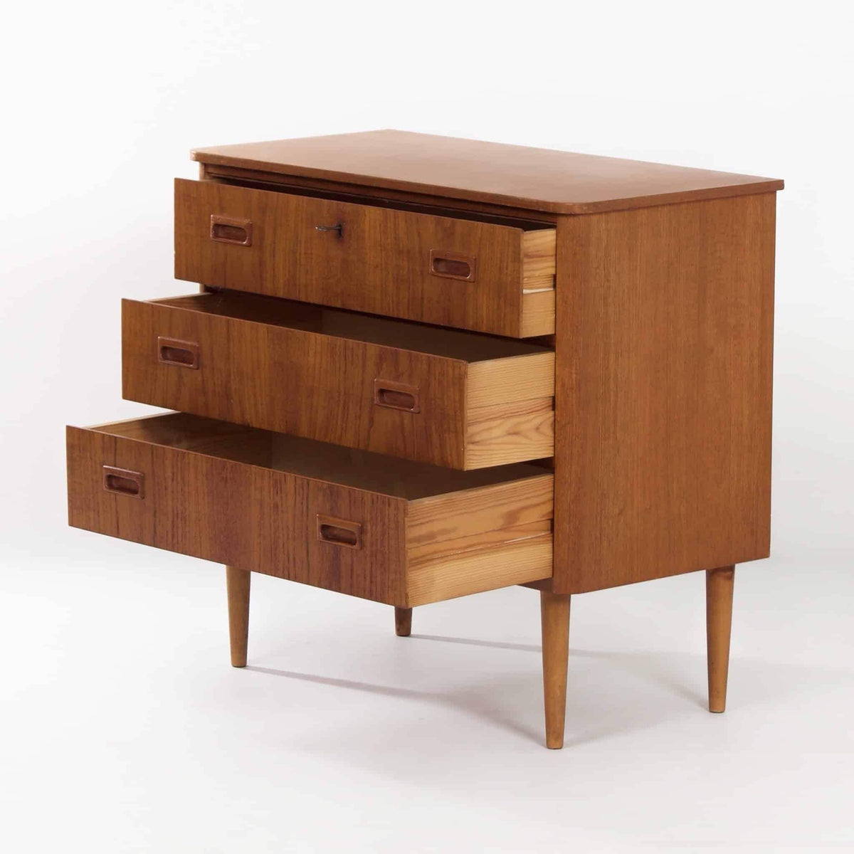 Dansk vintage kommode i teaktræ, 1960’erne