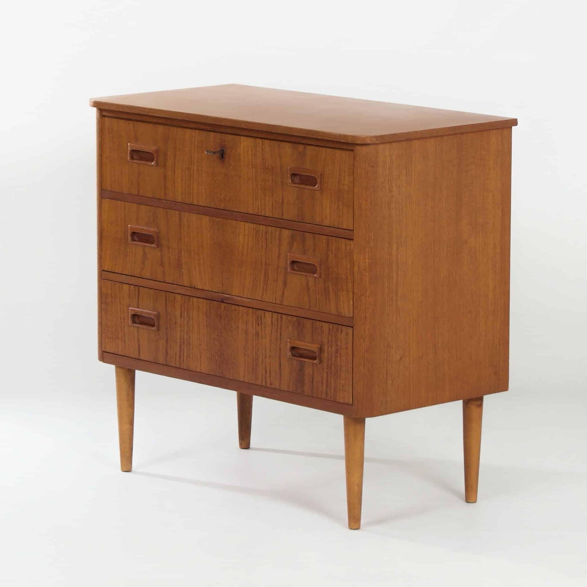 Dansk vintage kommode i teaktræ, 1960’erne