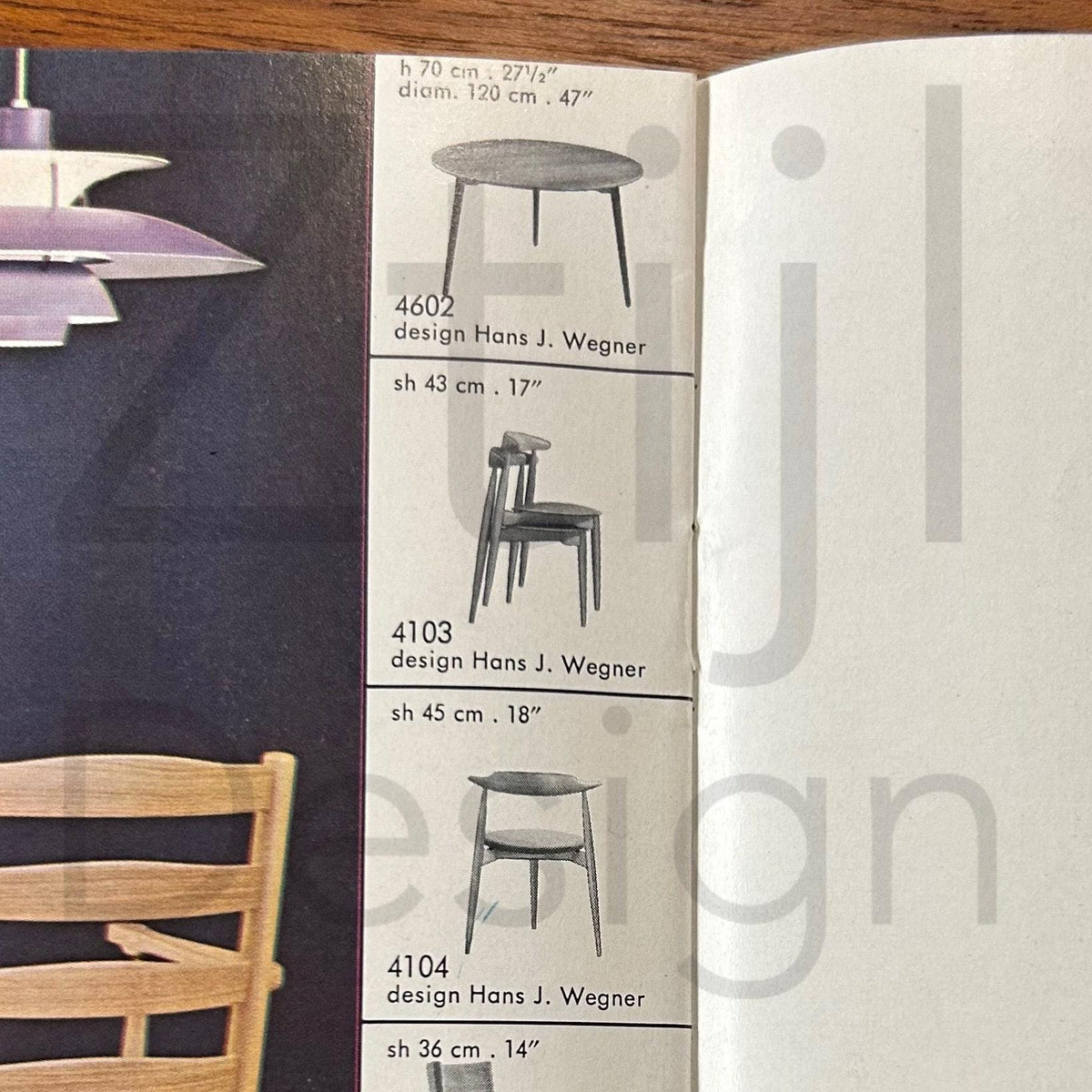 Hans J. Wegner – Spisestuesæt FH4602 og FH4103, produceret af Fritz Hansen