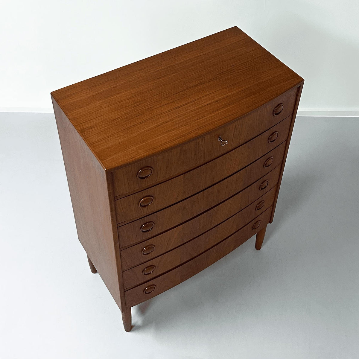 Dansk kommode med seks skuffer i teak, 1960’erne