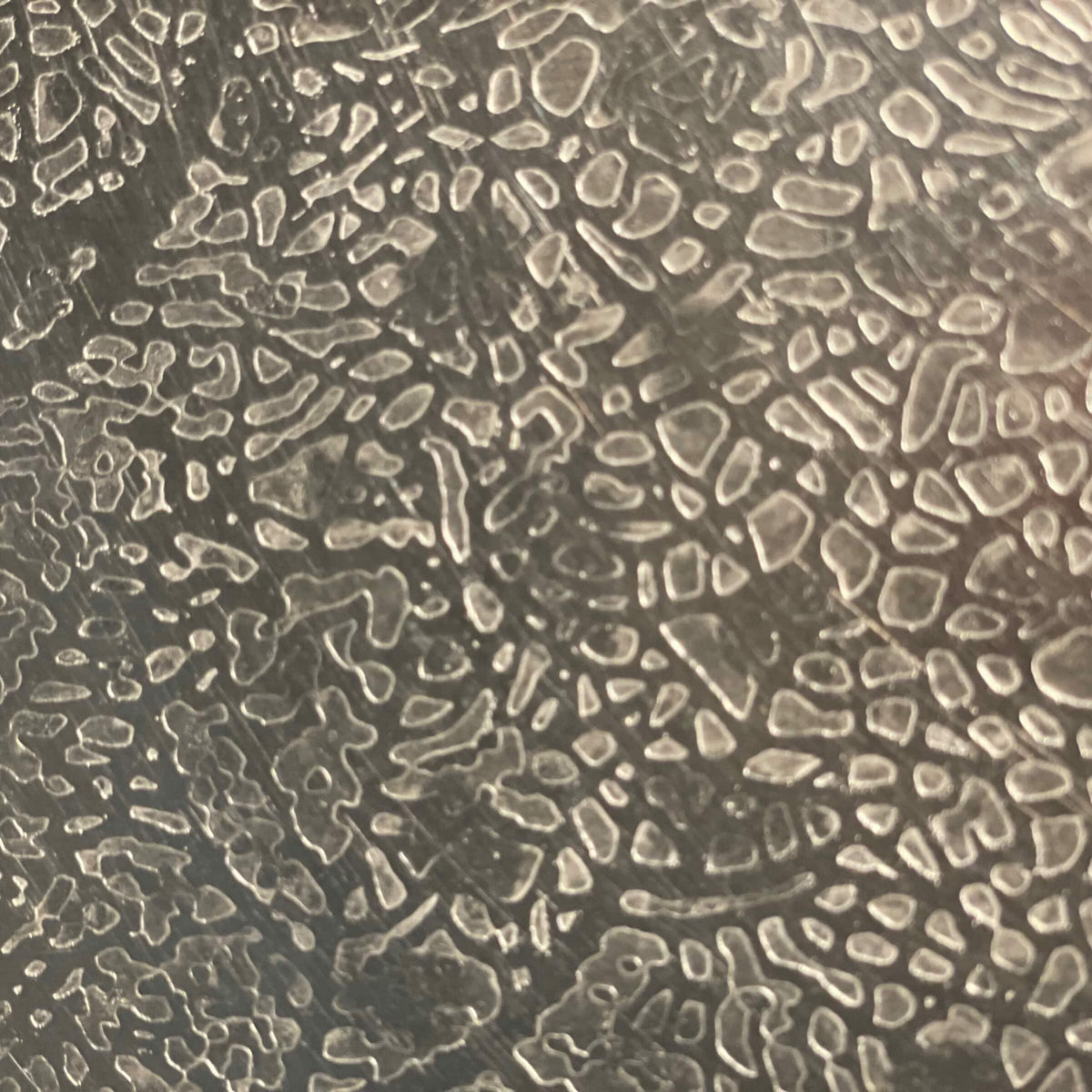 Heinz Lilienthal – Sofabord med ætset metalplade, 1970’erne