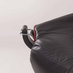 Sigurd Ressel – Falcon Chair for Vatne møbler i sort læder, 1980'erne