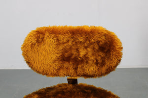 2 x Model Swivel lænestole i plysset polstring, produceret i Italien, 1970’erne