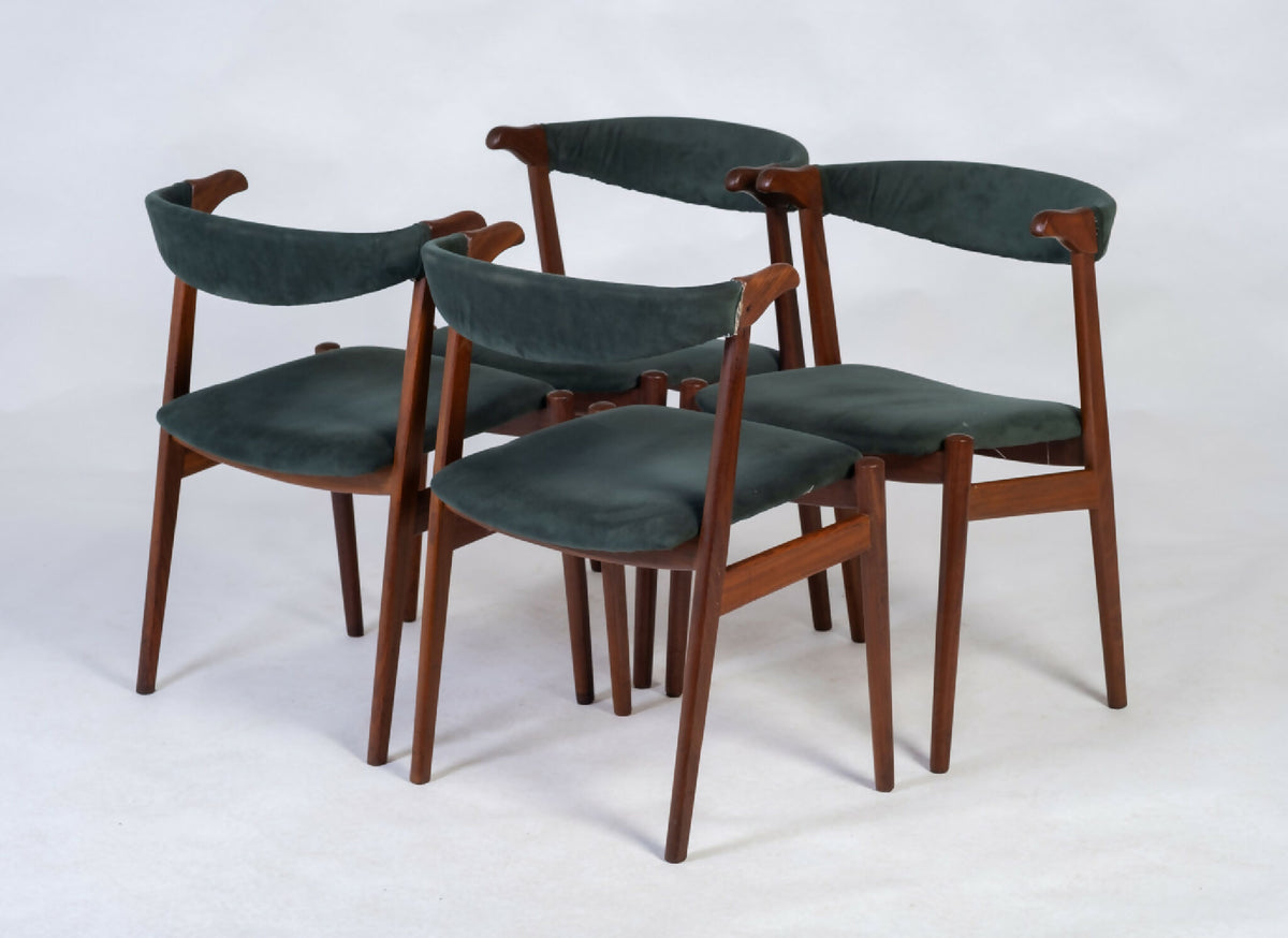 Armstole i teak, dansk design, 1960’erne