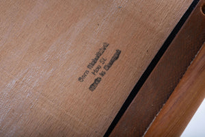 Ejvind A. Johansson – Spisebordsstole i teak, produceret af Gern Møbelfabrik