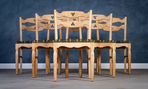 Spisestuestole i eg, dansk design