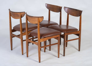 E. W. Bach – Spisebordsstole i palisander, produceret af Skovby Møbelfabrik