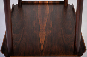 Poul Hundevad – Serveringsbord i palisander med bakke, produceret af Vamdrup Møbelfabrik