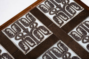 Sæt med tre indskudsborde i palisander, dansk design