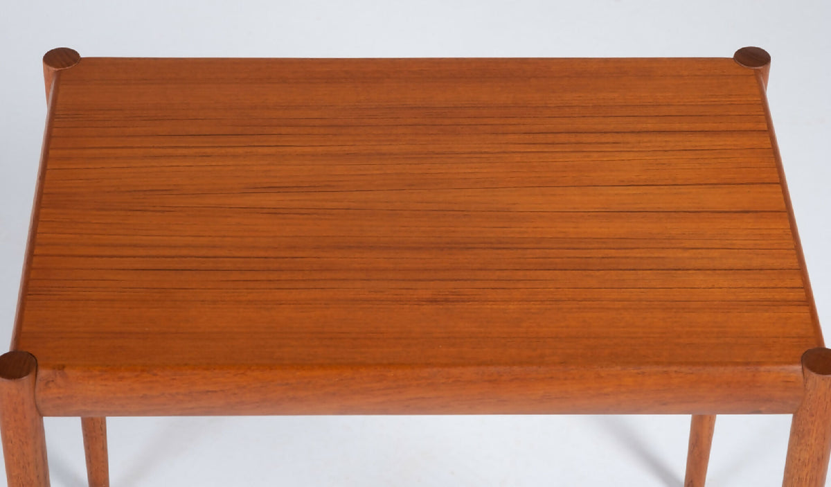 Indskudsborde i teak, dansk design – Sæt af 3