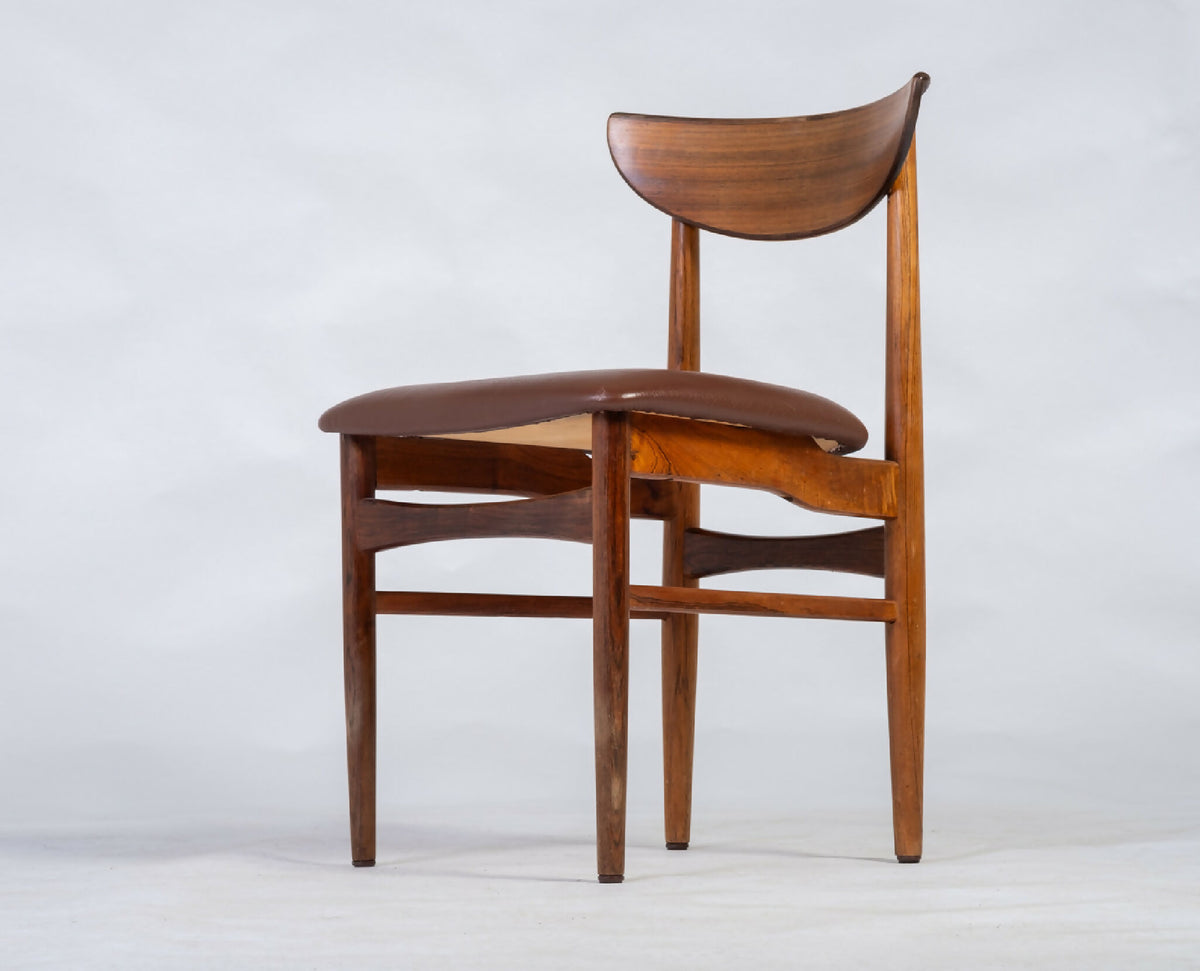 E. W. Bach – Spisebordsstole i palisander, produceret af Skovby Møbelfabrik