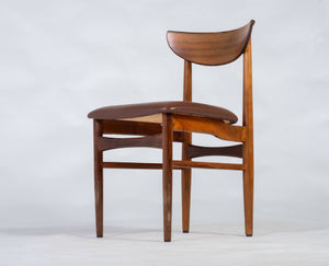 E. W. Bach – Spisebordsstole i palisander, produceret af Skovby Møbelfabrik