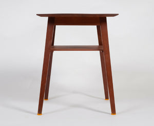 Sidebord i teak med messingdetaljer, dansk design
