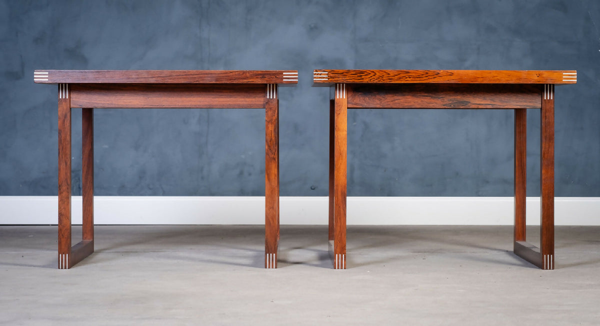 Holger Georg Jensen – Sæt af to sideborde i palisander, produceret af Kubus, dansk design