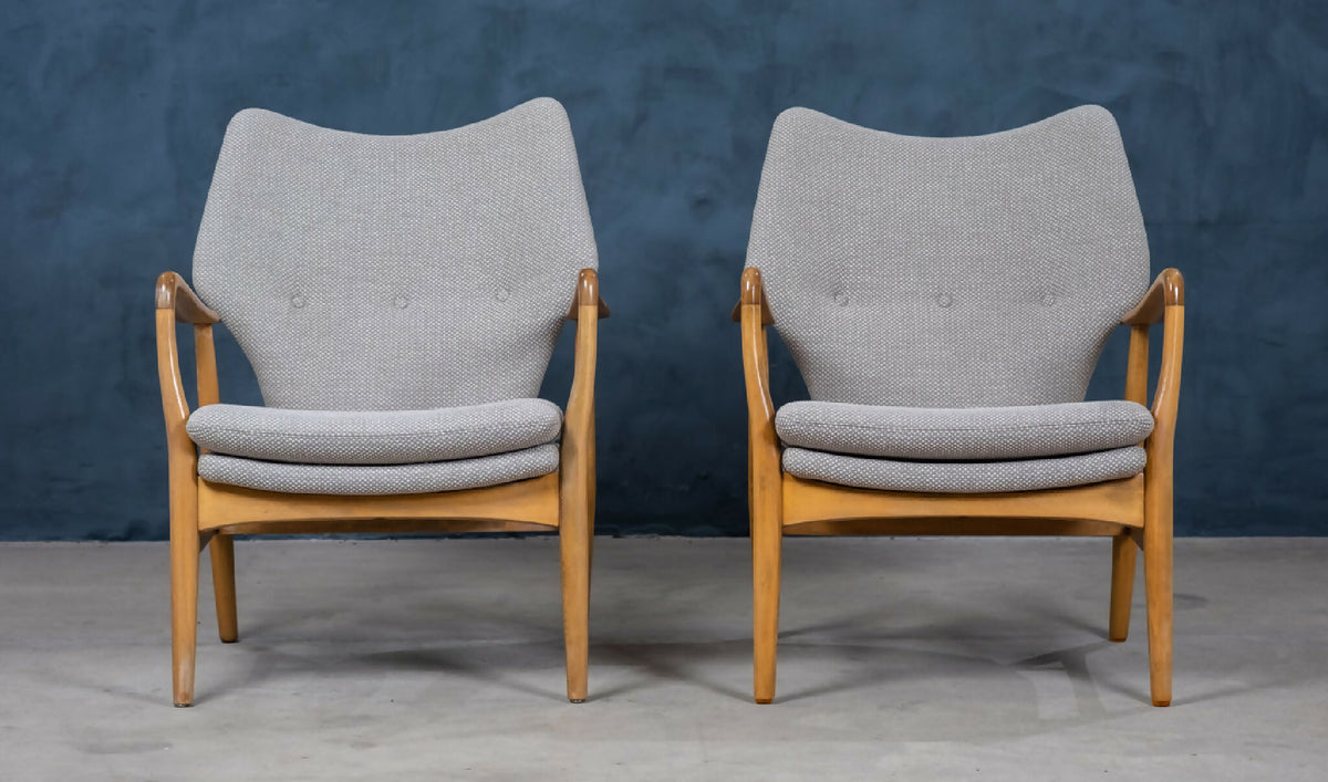 Madsen &amp; Schubell – Lænestole i bøg, sæt af 2