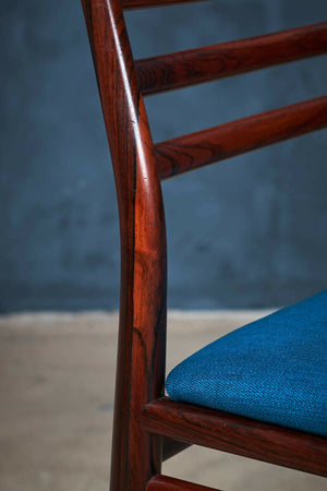 Erling Torvits – Spisebordsstole i palisander for Sorø Stolefabrik, sæt á 6, dansk design