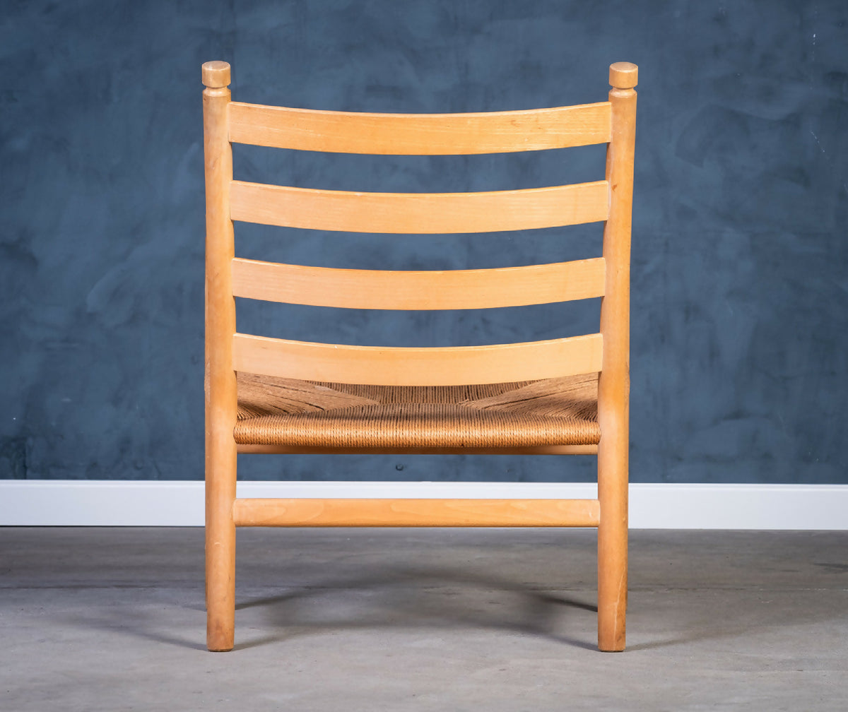 Hans J. Wegner – Model CH44 lænestol i bøg og flet, produceret af Carl Hansen &amp; Søn, dansk design