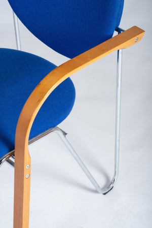 Four Design – Stabelstole i stål og træ, sæt af 6, dansk design