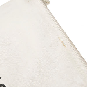 Balenciaga clutch taske i læder med logo