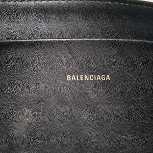 Balenciaga clutch taske i læder med logo