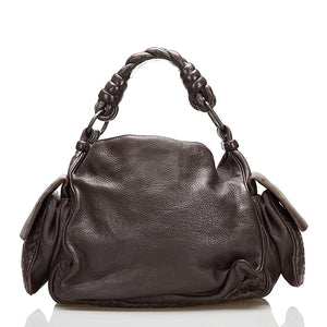 Bottega Veneta brun intrecciato læder hobo taske - SPLISH