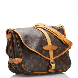 Louis Vuitton brun saumur 35 taske - SPLISH