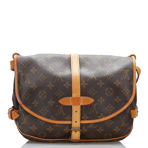 Louis Vuitton brun saumur 35 taske - SPLISH