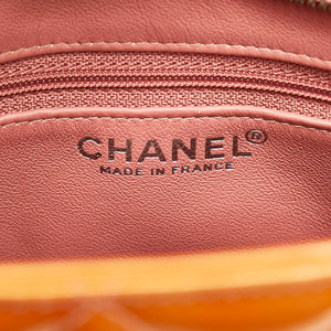 Chanel – Orange patent medallion tote taske