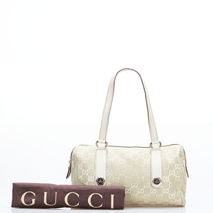 Gucci – GG canvas charmy boston taske