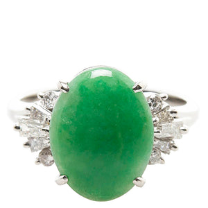 SPLISH Smykker – Platin jade ring