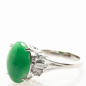 SPLISH Smykker – Platin jade ring