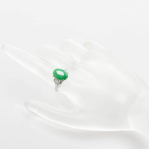 SPLISH Smykker – Platin jade ring