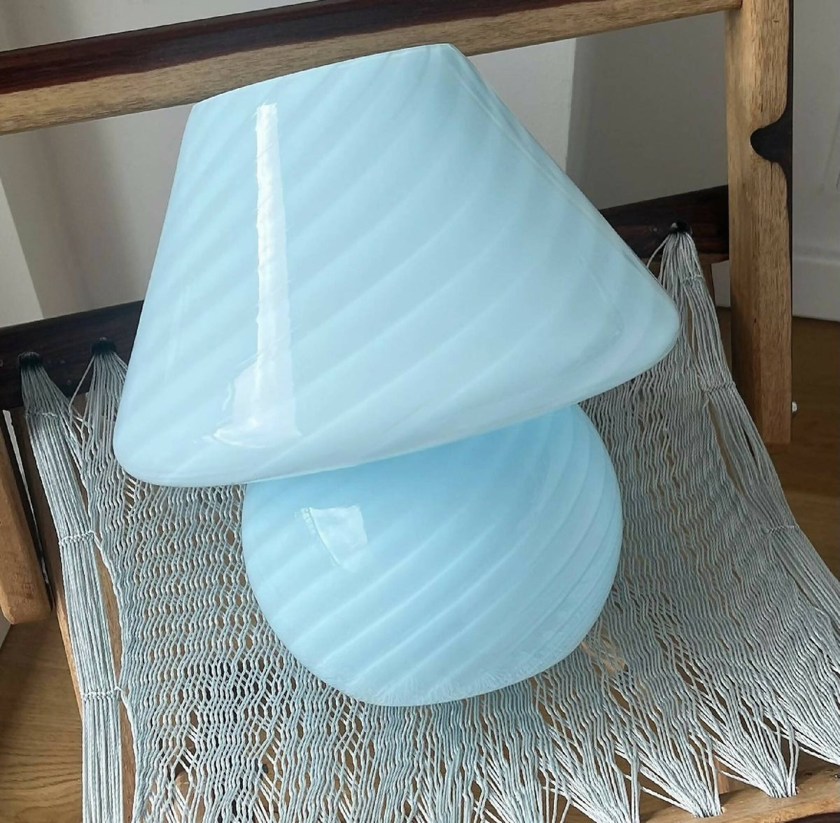Blå Murano – Mushroom lampe - SPLISH