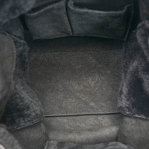 Balenciaga – Sort shearling papier tote taske - SPLISH