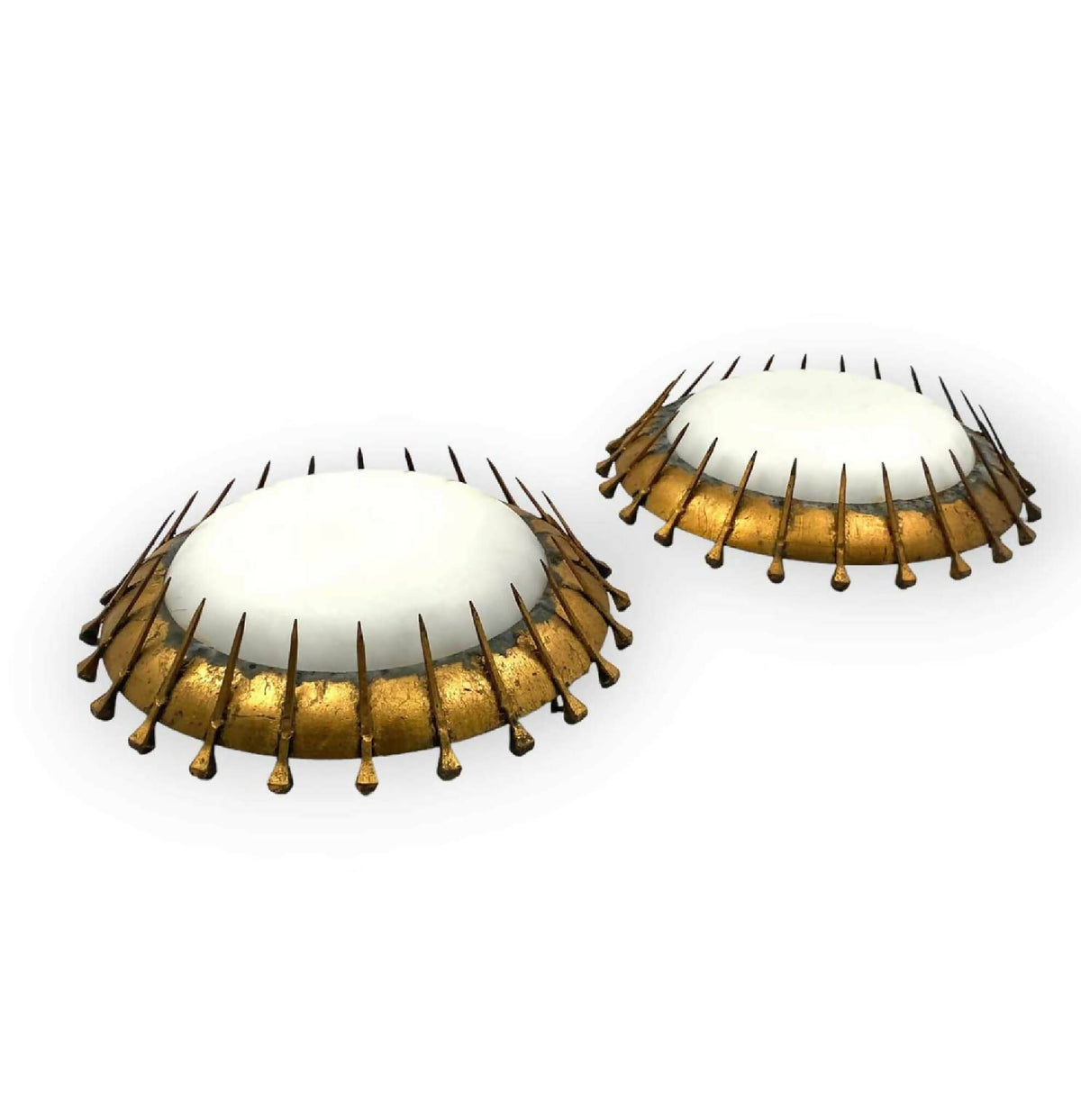 Sæt af 2 brutalistiske lampetter, Frankrig 1960&#39;erne