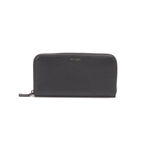 Prada – Sort saffiano zippy tegnebog